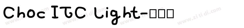 Choc ITC Light字体转换